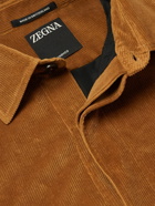 Zegna - Cotton-Blend Corduroy Overshirt - Brown