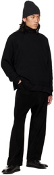 Jan-Jan Van Essche Black O-Project Drawstring Trousers