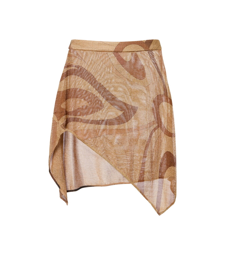 Photo: Pucci Marmo Lurex® voile miniskirt