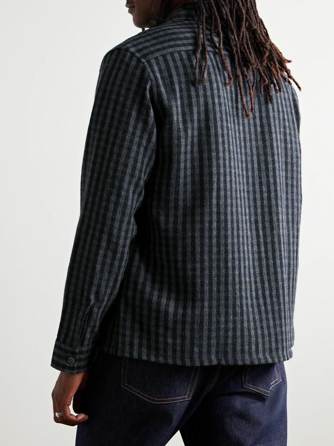 Our Legacy - Heusen Convertible-Collar Checked Woven Shirt