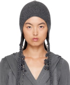 HYEIN SEO Gray Tassel Charm Beanie