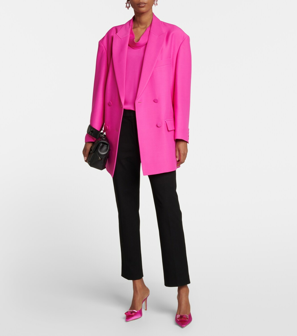 Gianvito Rossi★Jaipur 85 サテン ミュール クリスタル付き 関税・送料込】GIANVITO ROSSI Jaipur サテンミュール 85mm