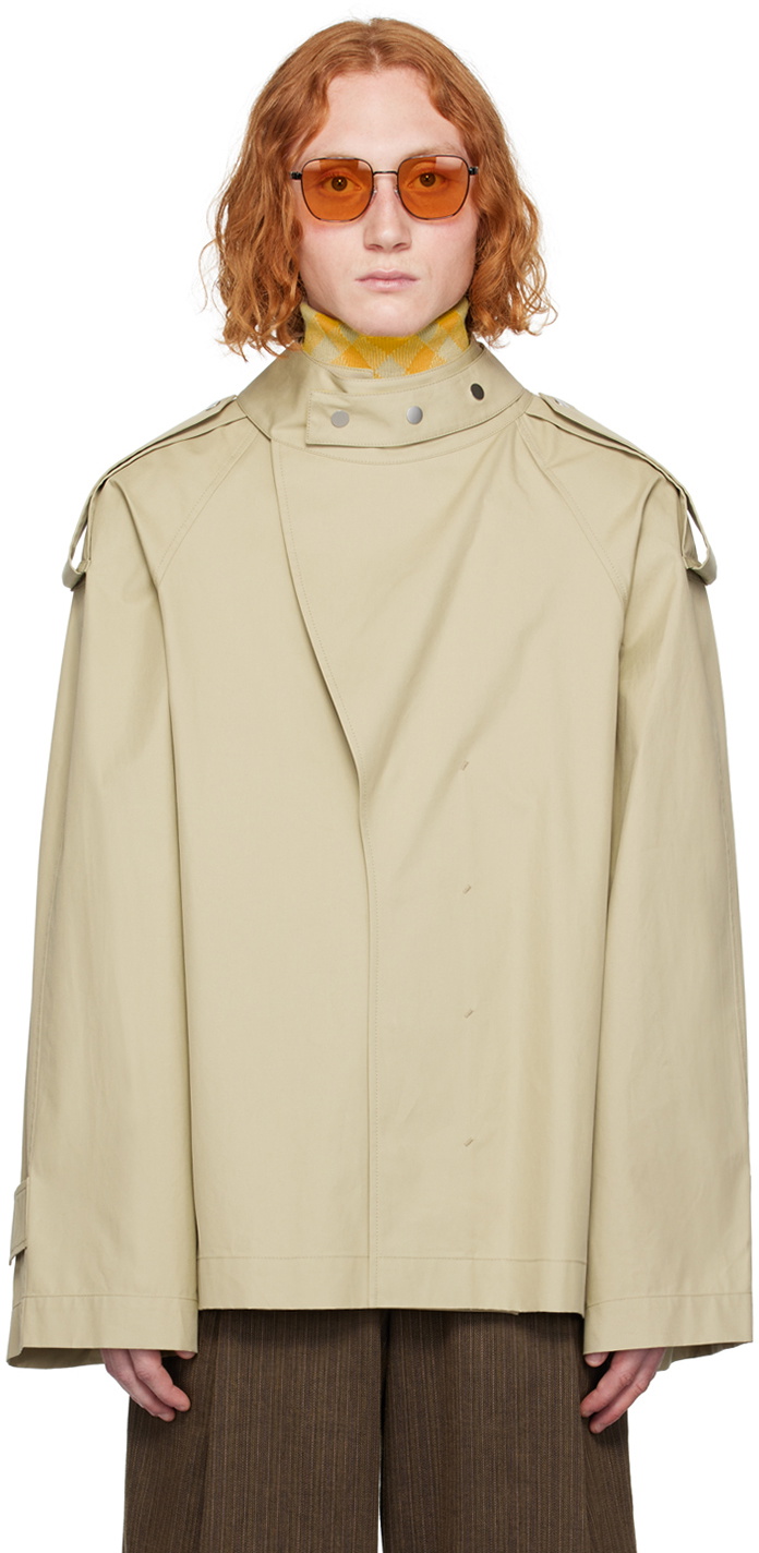 Burberry Beige Wrap Jacket Burberry