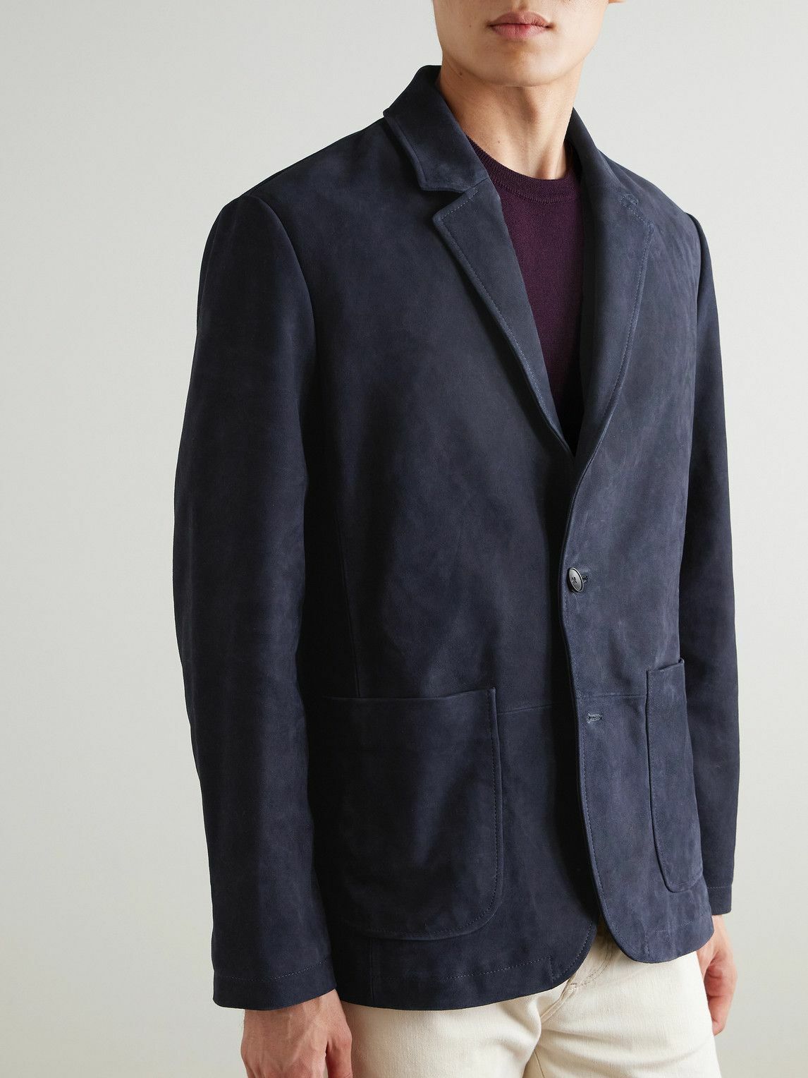 Mr P. - Suede Blazer - Blue