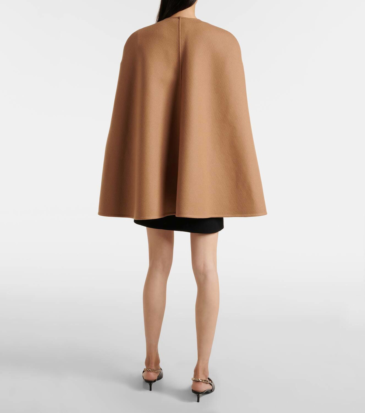 Gucci Horsebit wool and cashmere cape Gucci