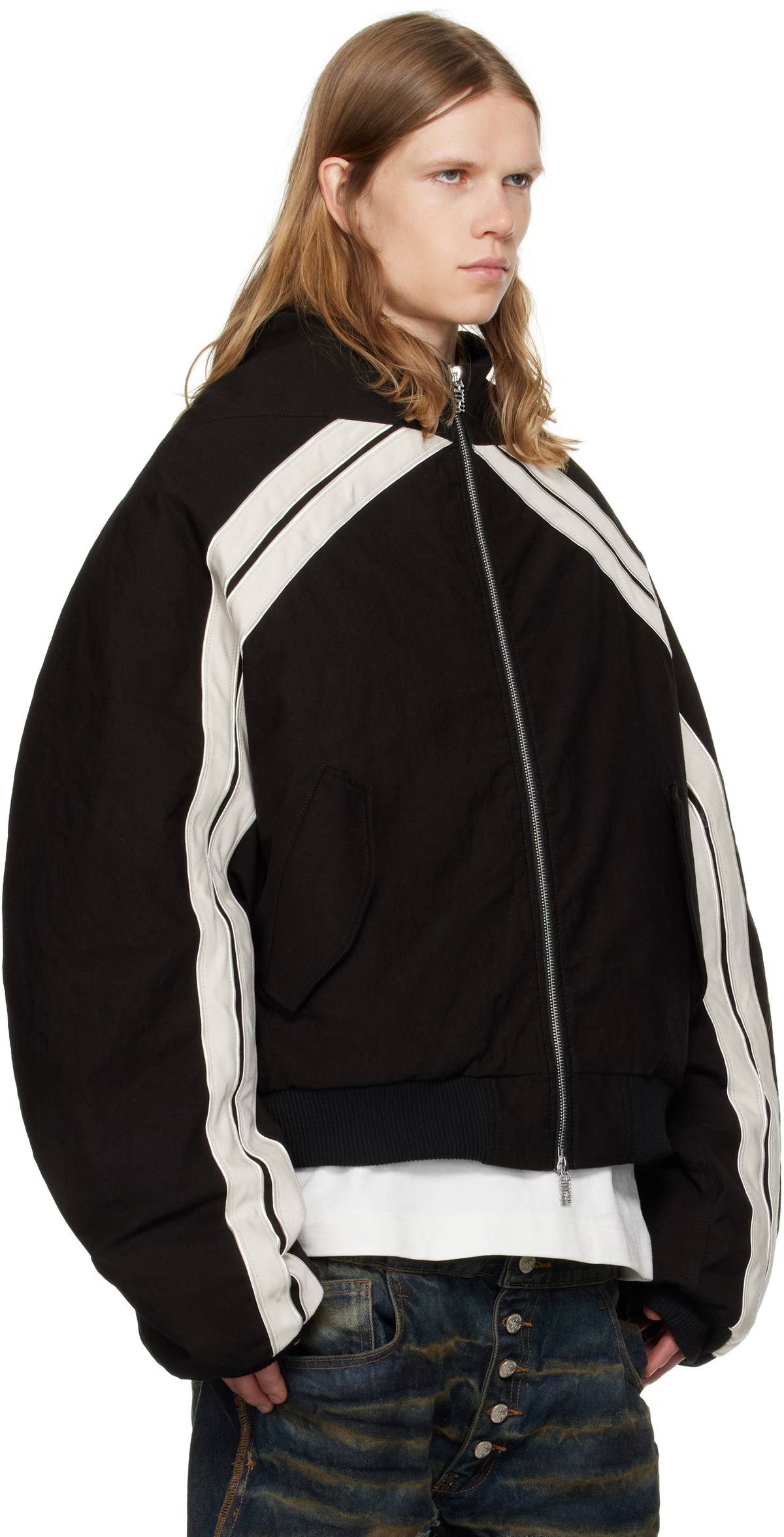 Rivington Roi Rebis Black Trappist Bomber Jacket