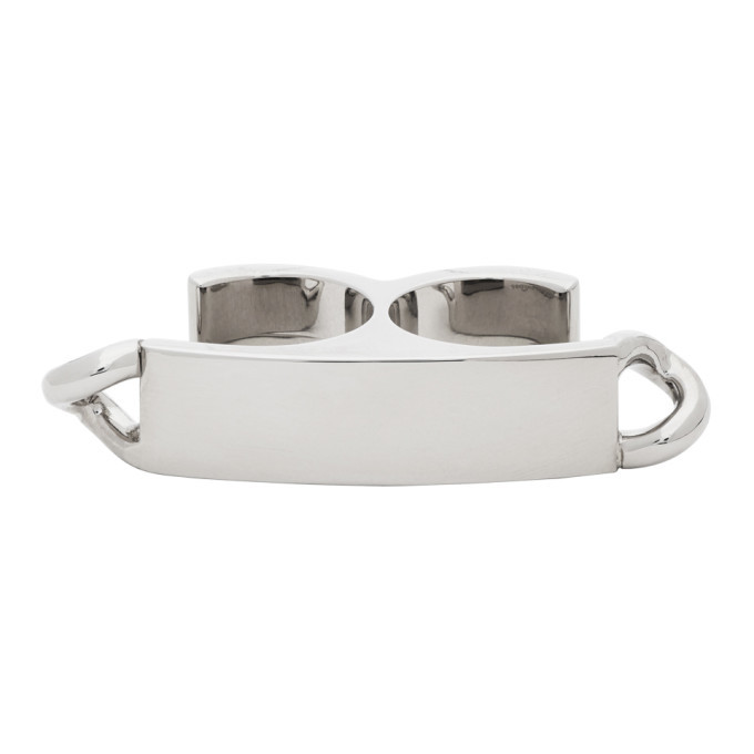 【GWセール】定価6万、Maison Margiela Double Ring Maison Margiela Silver Double Ring Maison Margiela