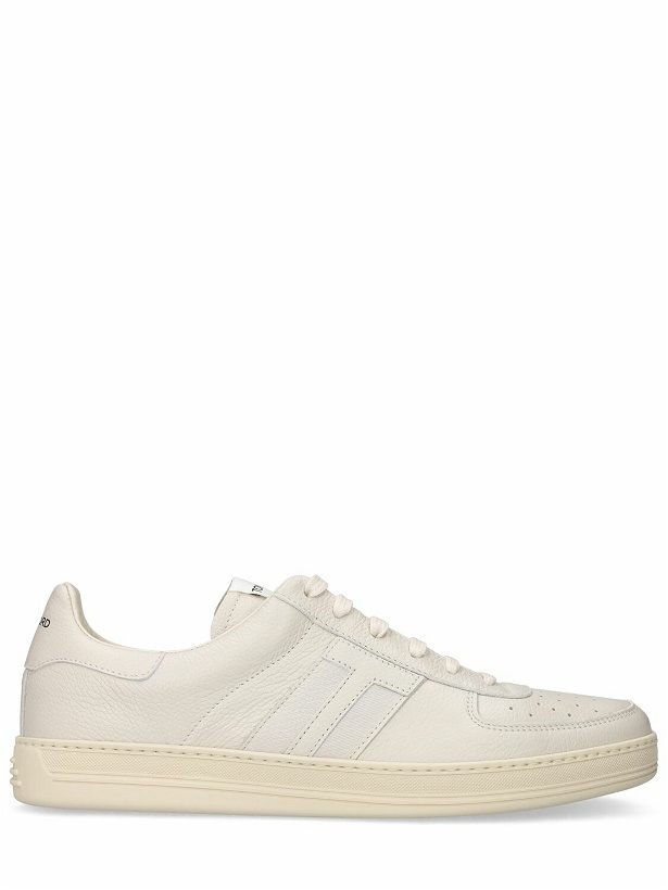 Photo: TOM FORD - Grain Leather Low Top Sneakers