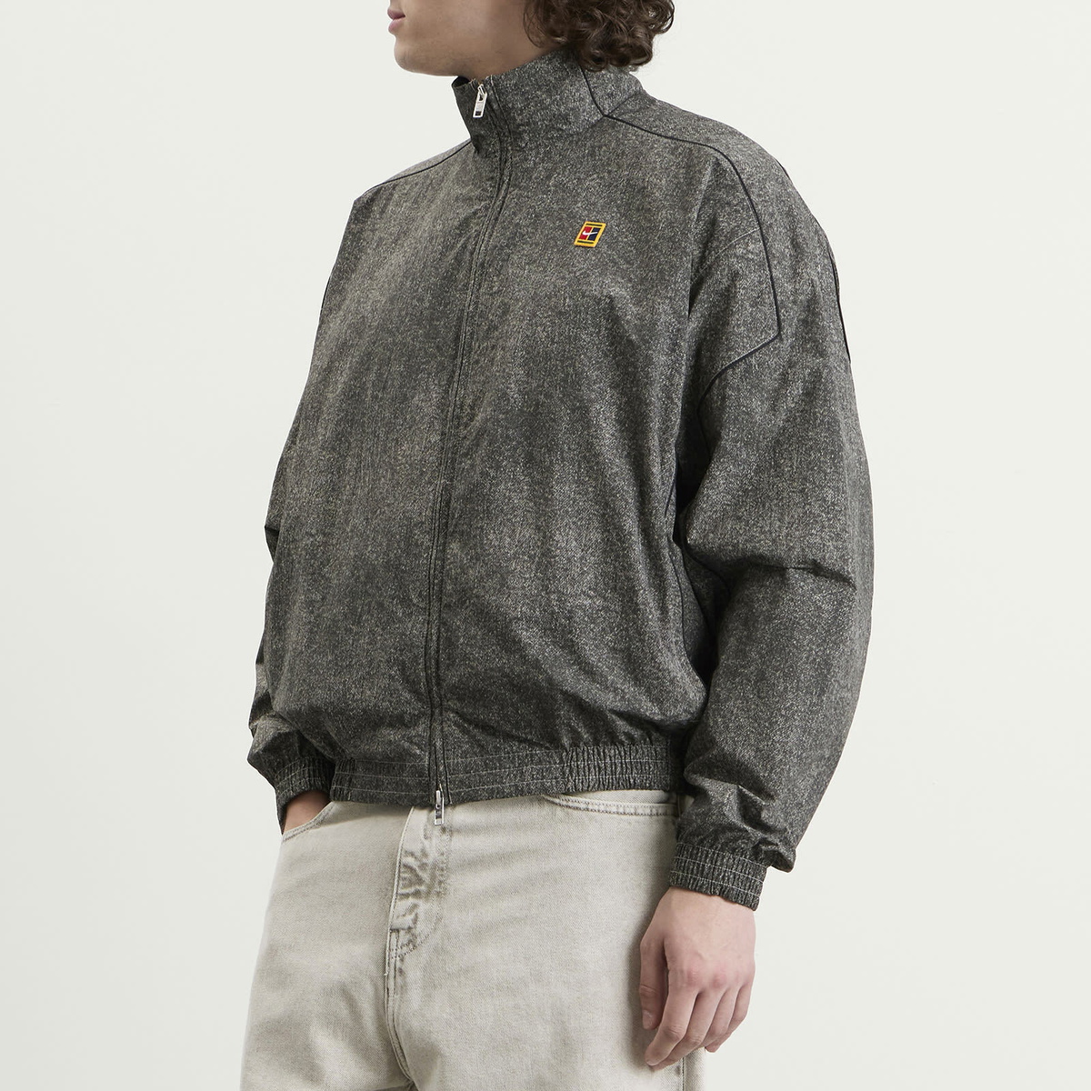 Nike Men's Club Rules AOP Full Zip Jacket in College Grey/Black