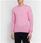 Ralph Lauren Purple Label - Cable-Knit Cashmere Sweater - Pink
