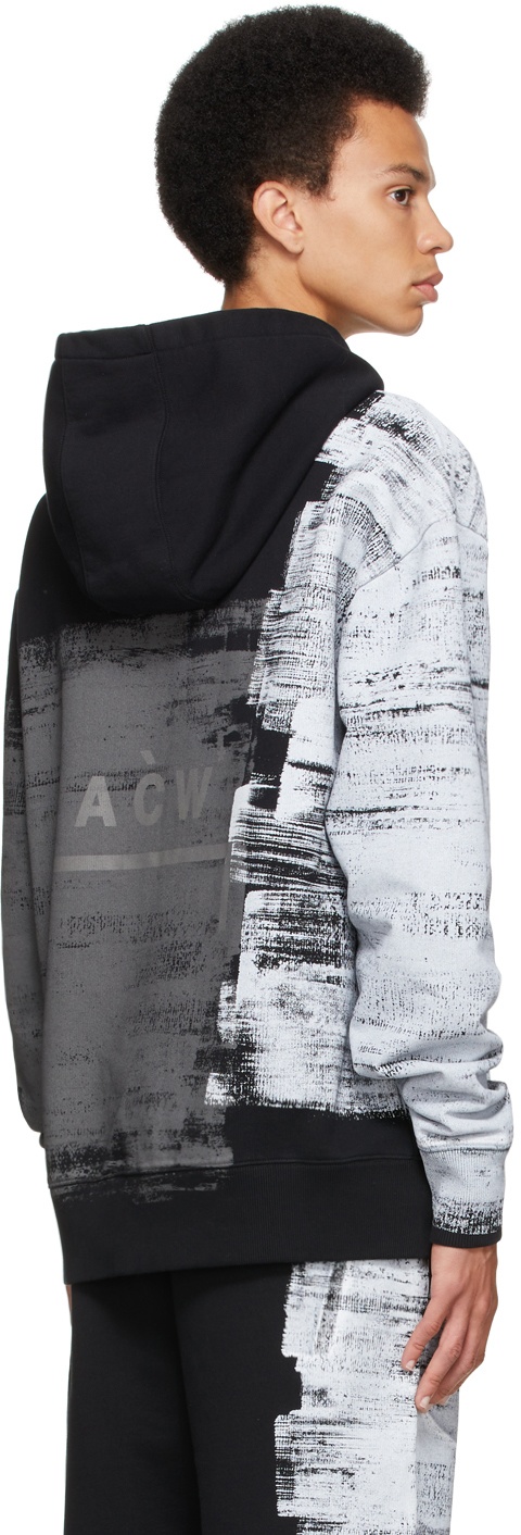 A-COLD-WALL* Black Brush Stroke Zip-Up Hoodie A-Cold-Wall*