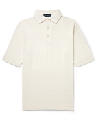 Thom Sweeney - Linen and Cotton-Blend Polo Shirt - Neutrals