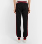 Givenchy - Contrast-Trimmed Cotton-Jersey Trousers - Black