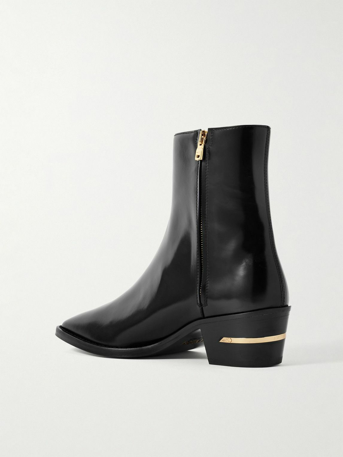 AMIRI - Glossed-Leather Chelsea Boots - Black