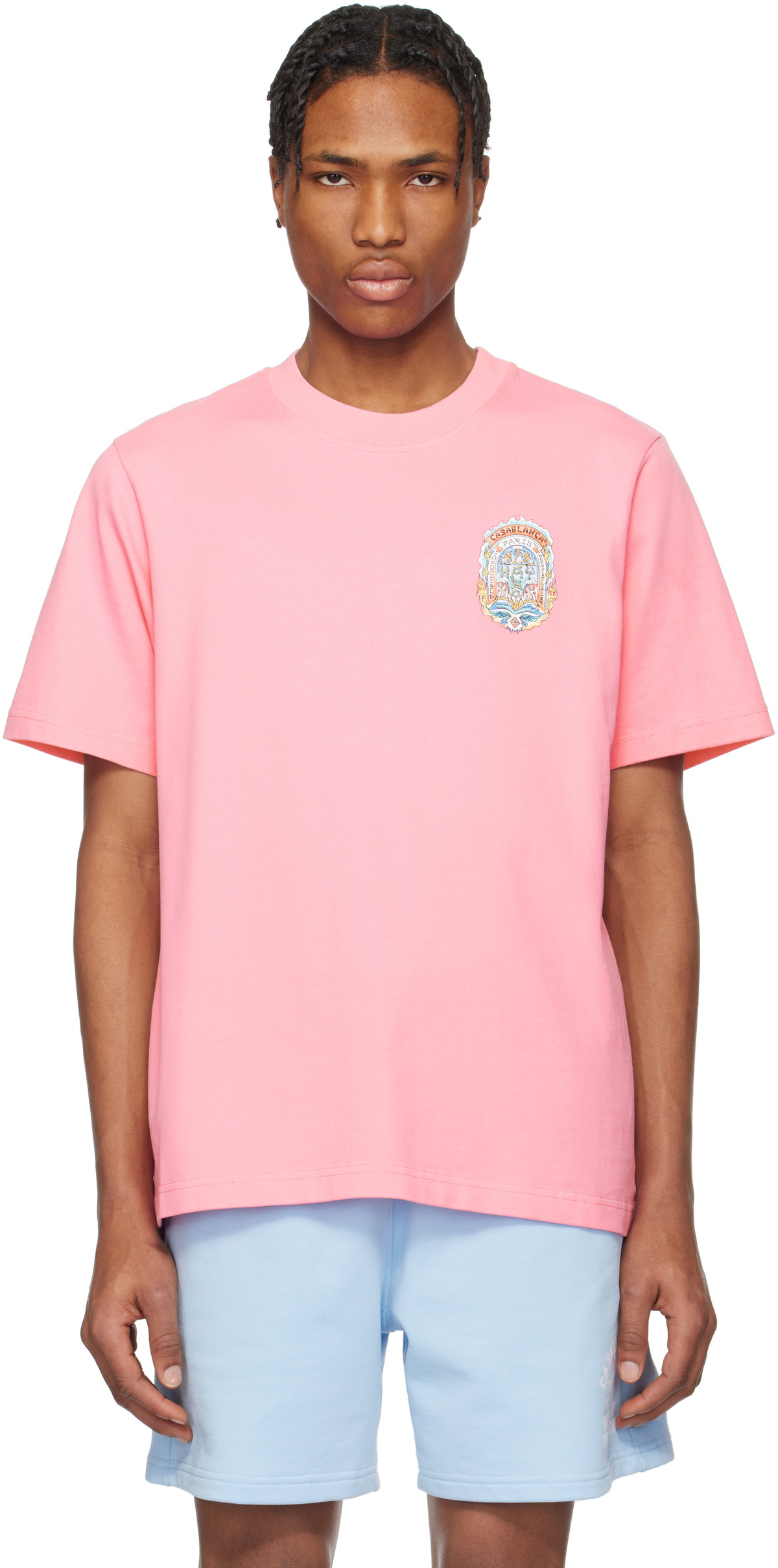 Casablanca Pink Casa Way Skate T-shirt