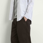 Universal Works Men's Summer Canvas Pleated Track Pant in Licorice