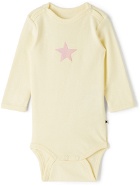 Molo Baby Off-White & Multicolor Foss Bodysuit Two-Pack