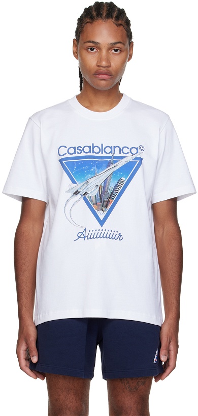 Photo: Casablanca White 'Aiiiiir' T-Shirt
