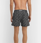 Atalaye - Loupas Short-Length Printed Swim Shorts - Black