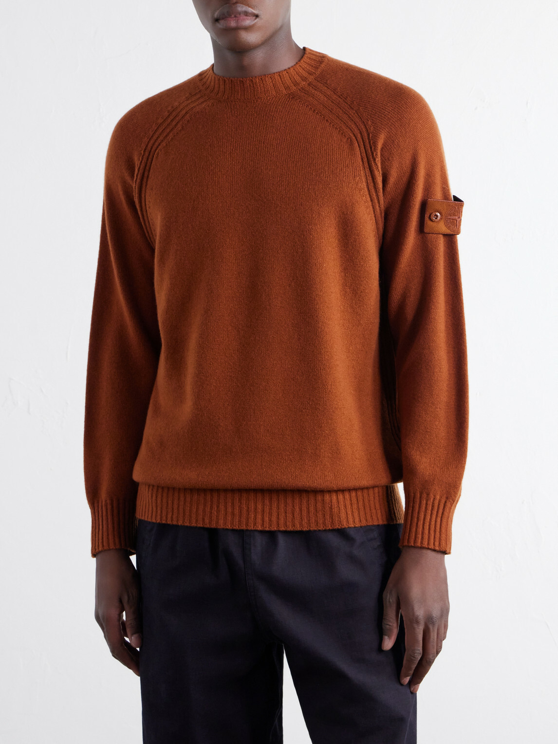 Stone Island - STONE ISLAND GHOST Cashmere Sweater - Orange