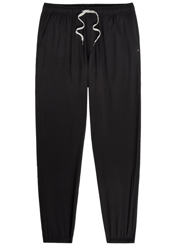Photo: Vuori Kore 28 Stretch-jersey Sweatpants Black