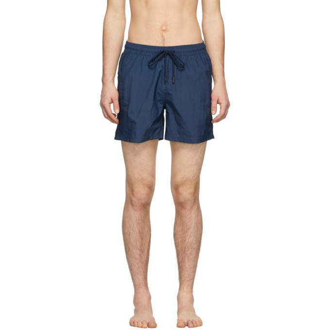 Photo: Etro Blue Regular Fit Swim Shorts