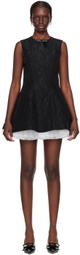 SHUSHU/TONG Black Puffy Minidress