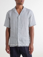 Orlebar Brown - Maitan Printed Linen Shirt - Blue