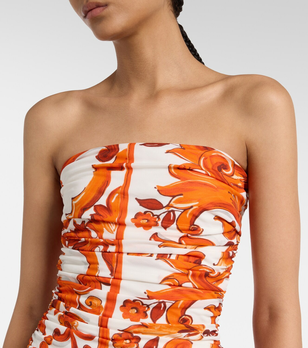 Dolce&Gabbana Majolica organza midi dress