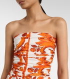 Dolce&Gabbana Majolica organza midi dress