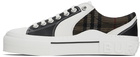 Burberry Black & White Vintage Check Sneakers