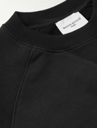 Maison Kitsuné - Logo-Appliquéd Cotton-Jersey Sweatshirt - Black