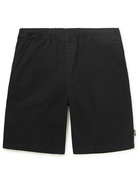 Stussy - Brushed Cotton-Twill Shorts - Black