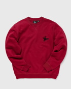 By Parra Snaked By A Horse Crew Neck Sweatshirt Red - Mens - Sweatshirts