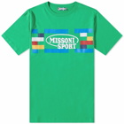 Missoni Men's Sport Logo T-Shirt in Green Tambourine/Multicolour Heritage