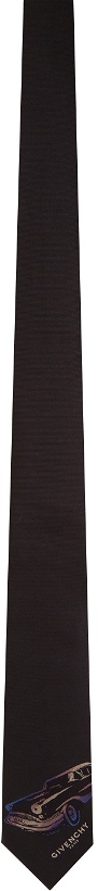 Photo: Givenchy Black Car Degrade Blade Neck Tie