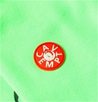 Cav Empt - Logo-Appliquéd Printed Loopback Cotton-Jersey Sweatshirt - Green