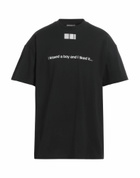 Vetements Mens T-shirt in Black