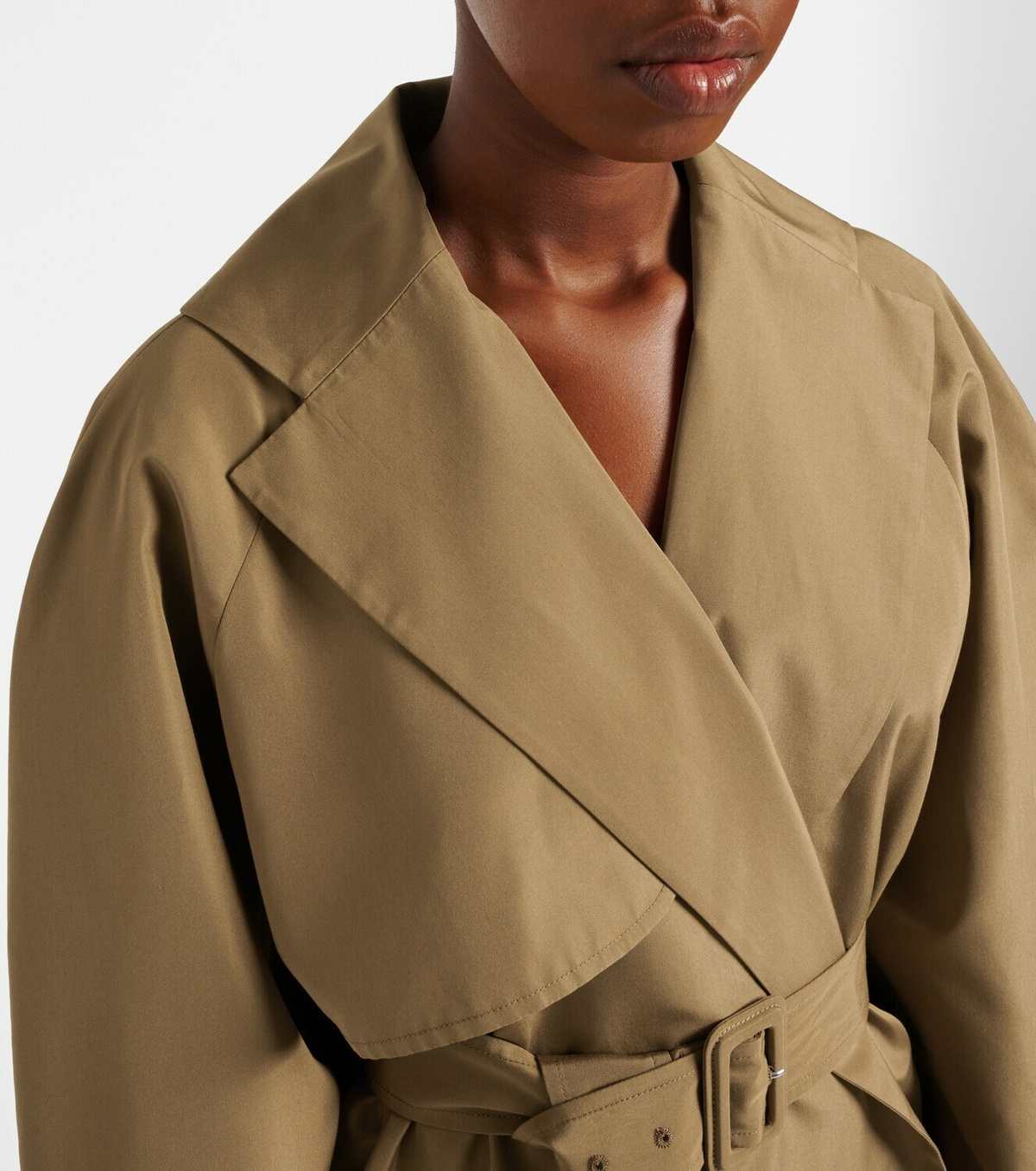 The Row Amapola silk trench coat