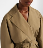 The Row Amapola silk trench coat