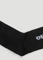 Off-White Lurex Checkerboard Socks