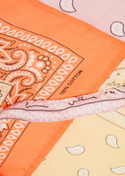 Arizona Love Cabas Bandana Patchwork Cotton Tote, Tote Bag, Handmade - Orange - One Size