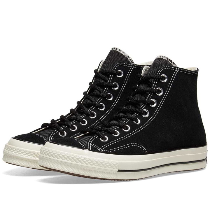 Photo: Converse Chuck Taylor 1970s Hi Basecamp Suede Black & Egret