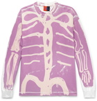 COME TEES - Skelly Painted Cotton-Jersey T-Shirt - Pink