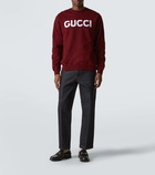 Gucci Logo embroidered cotton jersey sweatshirt