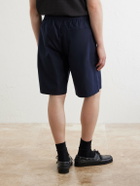 Human Made - Straight-Leg Logo-Print Cotton-Twill Shorts - Blue