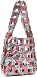 SC103 Pink & Silver Links Tote