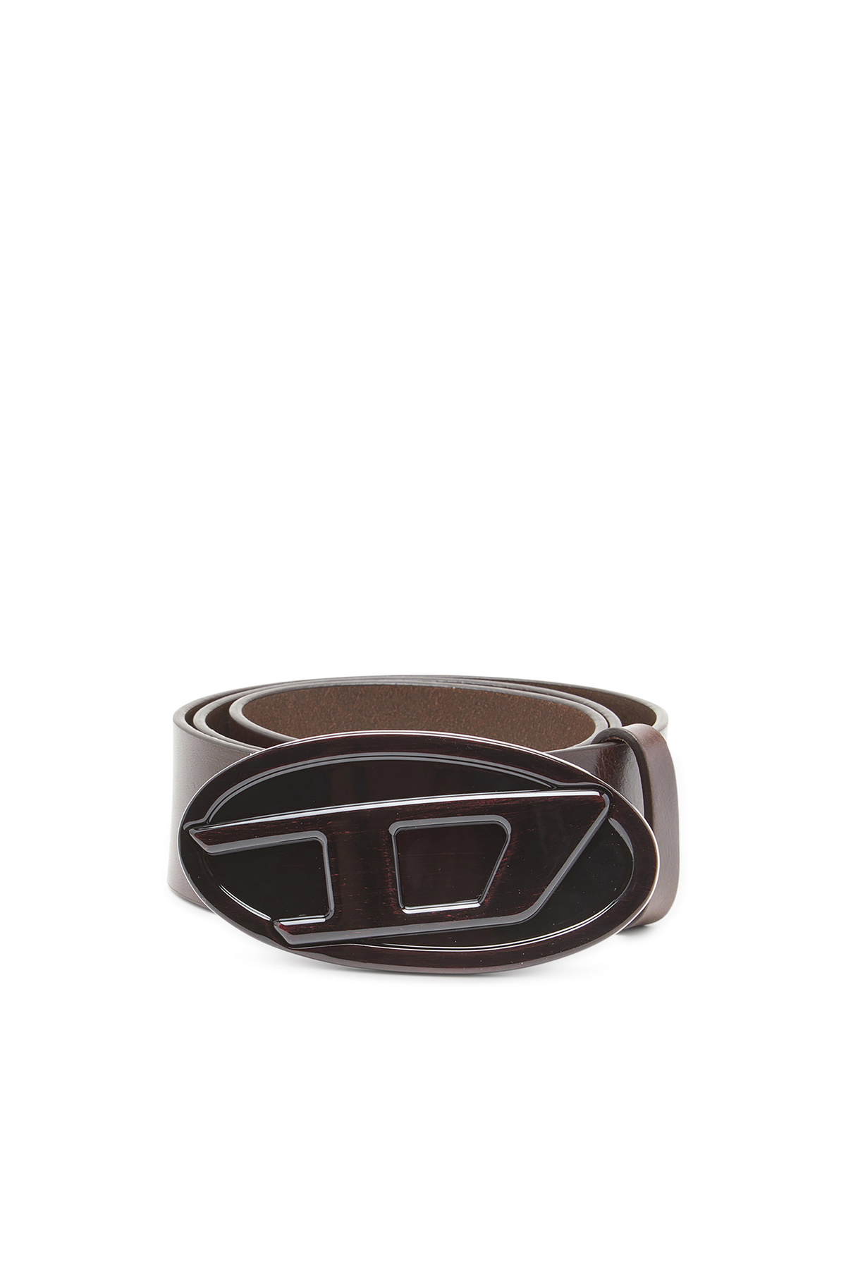 Diesel Reversible leather belt with crystal buckle - Belts