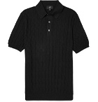 Dunhill - Slim-Fit Cotton-Jacquard Polo Shirt - Men - Black