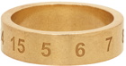Maison Margiela Gold Polished Numbers Ring
